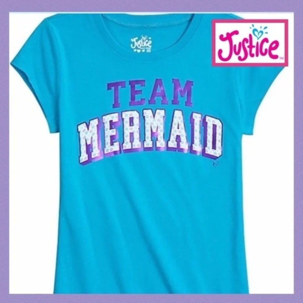 JUSTICE Team Mermaid Graphic T-shirt